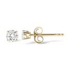 14K Gold 1/2 Cttw Round Lab Grown Diamond Solitaire Stud Earrings - 4 of 4