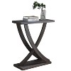 FC Design 31.25"W Console Table with Curved Intersecting Legs in Distressed Grey Finish - 3 of 3