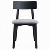 Royal Hampton Dining Side Chair Set of 2, Low Curved Back, Scandinavian Black - 3 of 4