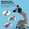 Nocciola Twistable Zebra Stuffedless Dog Toy, Plush Dog Chew Toy for Small Medium Breed, Crinkle Animal Dog Toy to Keep Them Busy - 2 of 4
