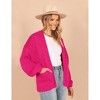 Clearlove Women's Cardigan Soft Pocketed Long Sleeves Casual Knitted Open Front Cardigans Lightweight Sweaters - 2 of 4