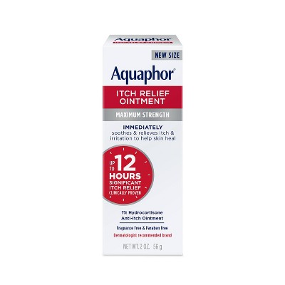 Image of Aquaphor 1% Hydrocortisone Itch Relief Ointment Unscented - 2oz
