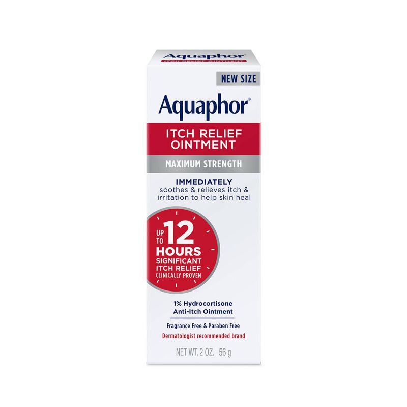 Aquaphor 1% Hydrocortisone Itch Relief Ointment Unscented - 2oz, 1 of 11