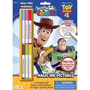 Toy Story 4 Imagine Ink Coloring Book with Mess-Free Magic Ink Markers - Bendon