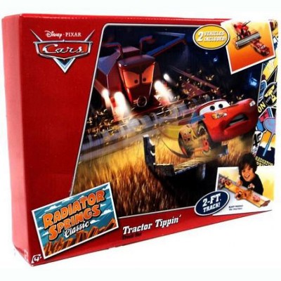 cars radiator springs tractor tippin track set