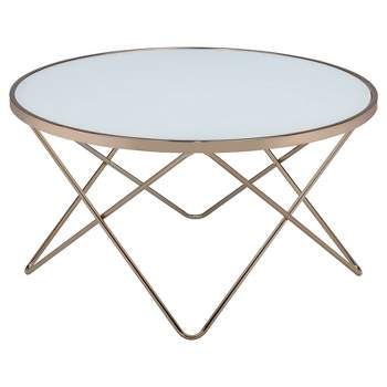 Coffee Table Frosted Champagne - Acme Furniture