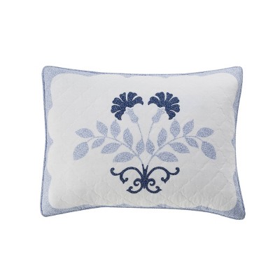 Laura Ashley - Standard Rosaleen Pillow Sham Blue