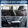 Unique Bargains Car Tissue Box Organizer Diamond Pattern PU Leather 8.27"x4.92"x2.95" 1 Pcs - 3 of 4