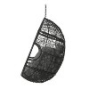 GDFStudio Yosiyah Outdoor Wicker Hanging Basket Chair with Cushions (NO STAND) - 4 of 4