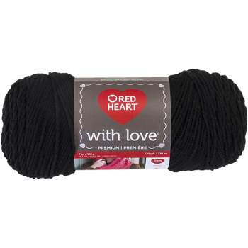 Red Heart Super Saver Jumbo Yarn-black : Target