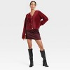 Women's Fuzzy Party Cardigan - A New Day™ - image 3 of 3