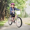Gymax Girls Bike for Kids Age 6-9 Years Old Kickstand Included 8 Inch Kids Bicycle with Training Wheels Basket and Bell Kids Bike Pink/Purple - 3 of 4