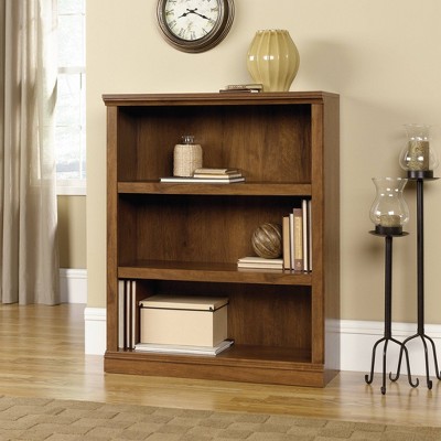 Oiled Oak Adjustable 3-Shelf Bookcase for Stylish Storage