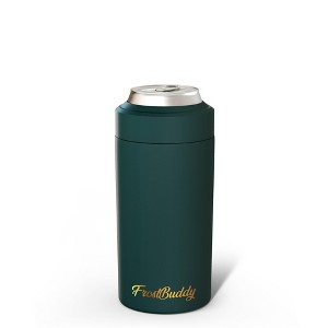 FrostBuddy Universal Buddy Insulated Can Cooler | Fits 12oz Cans, Slim Cans & Bottles | Stainless Steel Drink Holder - 1 of 4