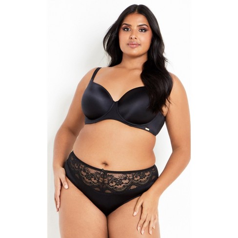 Women's Smooth & Chic T-Shirt Bra - black | CITY CHIC - image 1 of 4