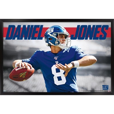 Trends International NFL New York Giants - Neon Helmet 23 Framed Wall Poster Prints Black Framed Version 14.725 x 22.375