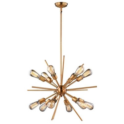 Vaxcel Estelle 12 - Light Pendant in  Natural Brass