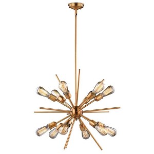 Vaxcel Estelle 12 - Light Pendant in  Natural Brass - 1 of 4