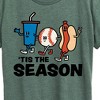 Women's - Instant Message - Tis The Season Americana Short Sleeve Graphic T-Shirt - 2 of 4