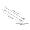 Unique Bargains Stainless Steel Lanyard Cable Eyelets Ended Security Wire Rope Silver 10 Pcs - 2 of 4