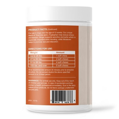 Chew + Heal Anxiety and Stress Relief Chicken Dog Calming Aid