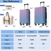 ChicFurnit Bag and Luggage Sets 3 Piece Hardside Large Checked Luggage Set with Foldable Duffel Bag, TSA Lock, Lilac, 15.9"*9.8"*25.8" - 3 of 4