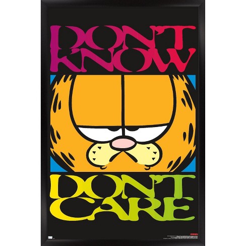 Trends International Garfield - Don't Care Framed Wall Poster Prints - image 1 of 4