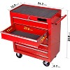5 Drawer Rolling Tool Chest, Tool Box, Multifunctional Tool Cart On Wheels,Tool Storage Organizer Cabinets With Key Locking for Garage, Warehouse - 2 of 4