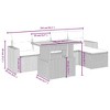 vidaXL Garden Sofa Set Grey - 4 of 4