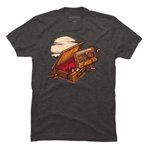 Men's Design By Humans Dead Man Walkmann By LetterQ T-Shirt - 1 of 4