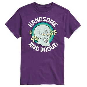 Men's - Spongebob Squarepants - Handsome And Proud Squidward Short Sleeve Graphic T-Shirt - 1 of 4
