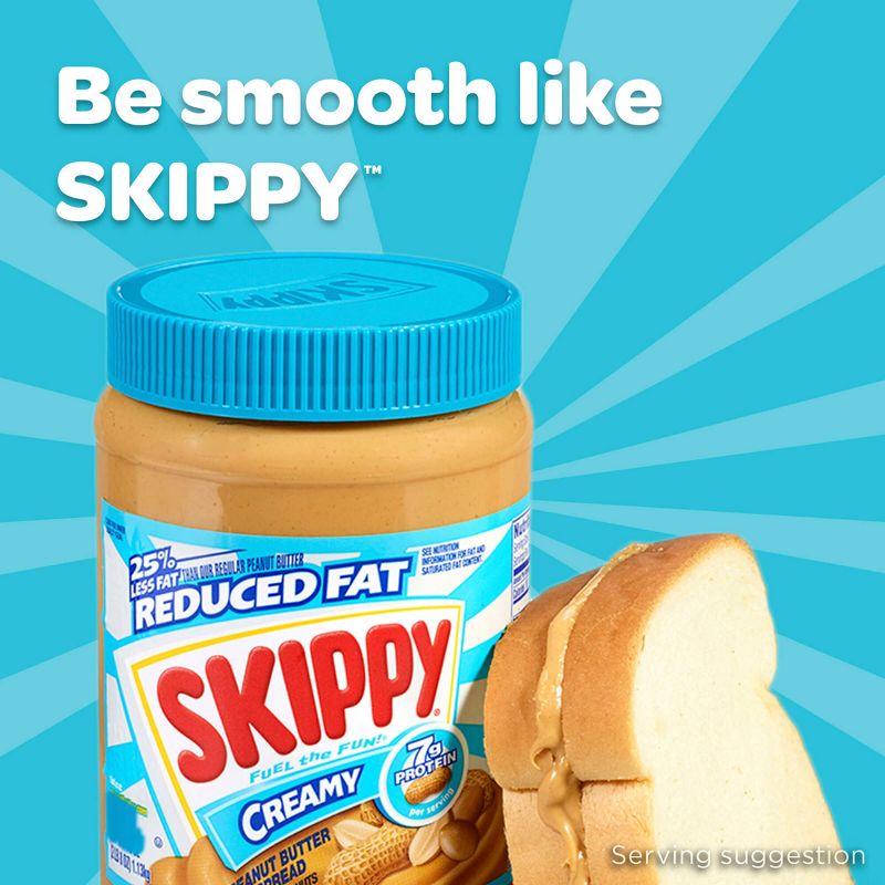 Skippy Reduced Fat Creamy Peanut Butter - 16.3oz, 3 of 15