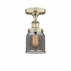 Bell - 1 Light Semi-Flush Mount In Industrial Style-8.25 Inches Tall and 6.5 Inches Wide - 1 of 1