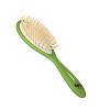 Bass Brushes BIO-FLEX Wood Pin Hair Brush Patented Plant Handle Premium Natural Wood Pins Medium Oval - 3 of 4
