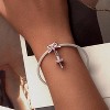 Sterling Silver Safety Chain & Charm Set - Cross, Pumpkin & Shoe Charms for European Bracelets - 4 of 4