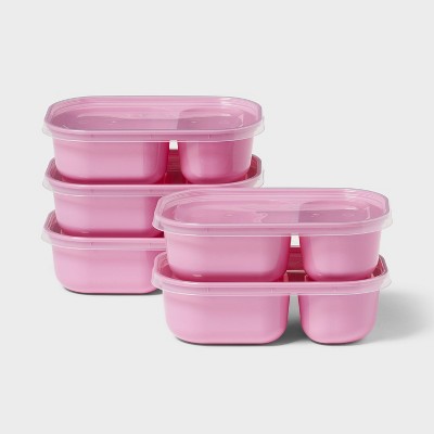 10pc (set of 5) Divided Plastic Meal Prep Food Storage Container Set - Room Essentials™