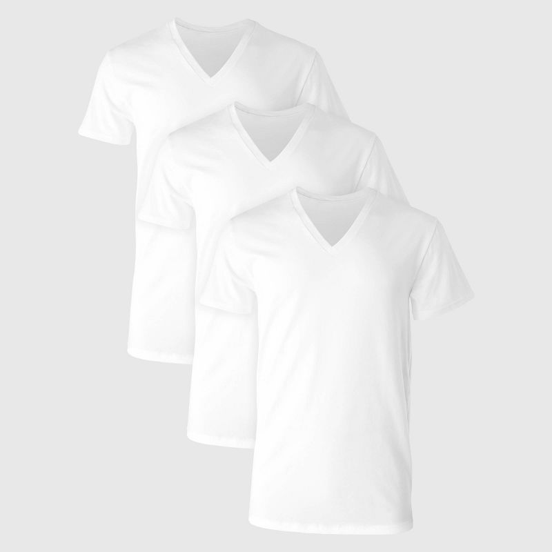 Hanes Premium Men's Comfort Fit V-Neck Undershirt 3pk, 1 of 7