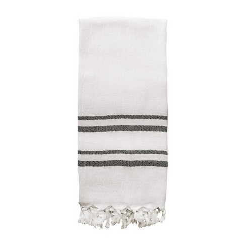 Lake Towel - White/Black - Turkish T