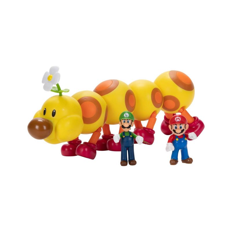 Nintendo Super Mario Wiggler, Mario, and Luigi Action Figure Set - 3pk (Target Exclusive), 6 of 10