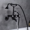 Sumerain Clawfoot Tub Faucet with Hand Shower, 3" to 9"  Wall Mount Tub Filler in Oil Rubbed Bronze - 2 of 4