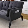 Lyngins Foldable Convertible Sofa Bed with Central Cup Holder & Armrest Storage, Compact Couches for Living Room, Small Apartments, Balconies - 4 of 4