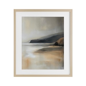 Stupell Industries Peachy Paynes Cove Framed Print Under Glass - 1 of 4