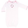Luvable Friends Infant Girls Cotton Gowns, Pink Floral, Preemie/Newborn - 3 of 4