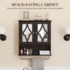 RoyalCraft Bathroom Medicine Cabinet, Wall Mount Storage with Mirror, Towel Bar, and Adjustable Shelves for Wash Room, Laundry, Brown - 2 of 4