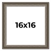 PosterPalooza | Square Weathered Black Picture Frame - UV Acrylic, Foam Board Backing, Hanging Hardware - 2 of 4