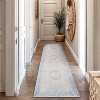 World Rug Gallery Valora Red Vintage Medallion Washable Low-Pile Indoor Area Rug with Non-Slip Backing - 2 of 4