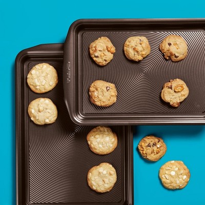 Chocolate Brown Nonstick Aluminum Cookie Sheet Set