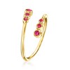 Ross-Simons 0.10 ct. t.w. Ruby Bypass Ring in 10kt Yellow Gold - 3 of 4