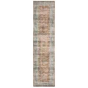 Oriental Weavers Charleston CHA04 Rust / Blue Indoor Area Rug - 2' x 8' - 1 of 4