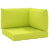 vidaXL Pallet Cushions 3 pcs Bright Green Oxford Fabric - 2 of 4